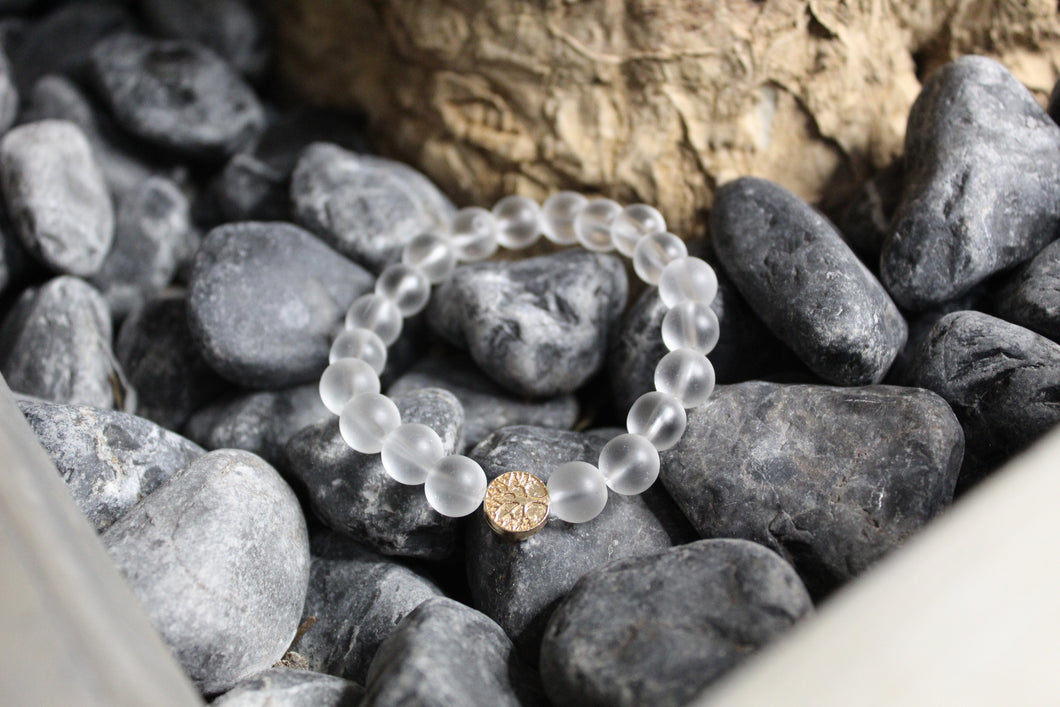 Transparent bracelet with tree of life