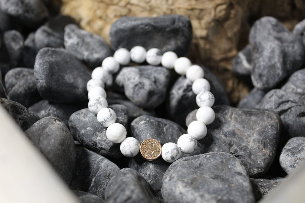 Marble bracelet with tree of life