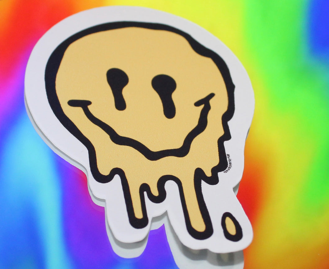 Sticker melting smiley