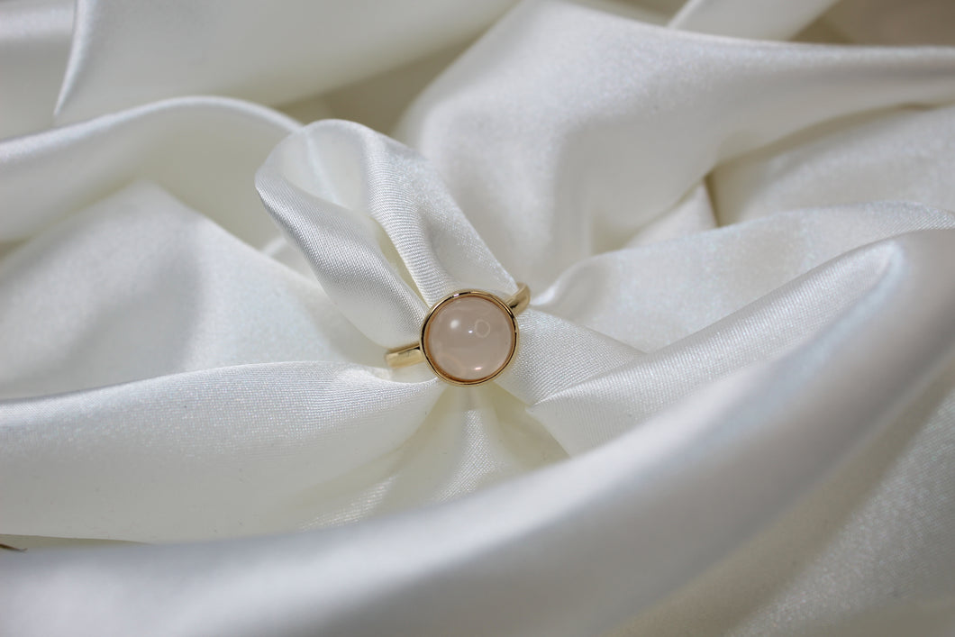 light pink stone ring